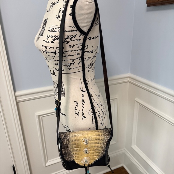 Alligator & Boar Handcrafted Shoulder bag 1st edition signed. 60s One-of-a-Kind - Picture 9 of 9